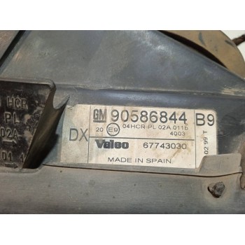 Recambio de faro izquierdo para opel vectra b berlina comfort referencia OEM IAM 90586844  