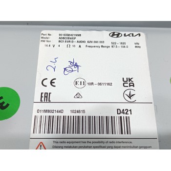 Recambio de pantalla multifuncion para hyundai i20 (bc3) klass referencia OEM IAM 96160Q0421NNB  