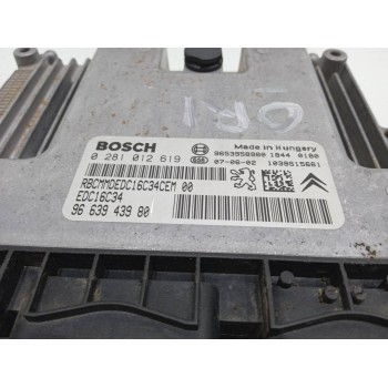 Recambio de centralita motor uce para citroën berlingo 1.6 hdi 92 sx familiar referencia OEM IAM 9663943980  