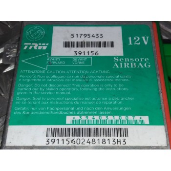 Recambio de centralita airbag para fiat grande punto (199) 1.4 8v active referencia OEM IAM 51795433 391156 