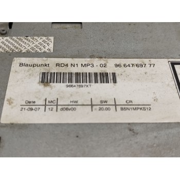 Recambio de sistema audio / radio cd para citroën c4 berlina collection referencia OEM IAM 9664769777  