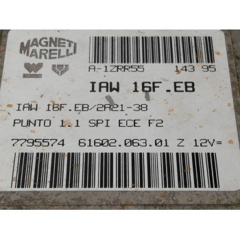 Recambio de centralita motor uce para fiat punto berl. (176) 60 star referencia OEM IAM 7795574 6160206301, IAW16FEB 