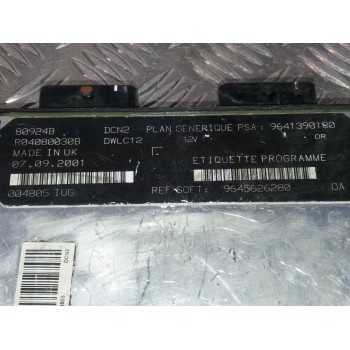 Recambio de centralita motor uce para peugeot 206 berlina xn referencia OEM IAM 9645626280 9641390180 R04080030B