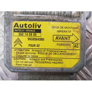 Recambio de centralita airbag para citroën xantia berlina 2.0 hdi 90/110 attraction referencia OEM IAM 9633504380 550740900 