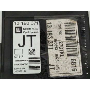 Recambio de modulo electronico para opel vectra c berlina cosmo referencia OEM IAM 13193371  
