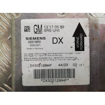 Recambio de centralita airbag para opel vectra c berlina comfort referencia OEM IAM 13170589 5WK43471 