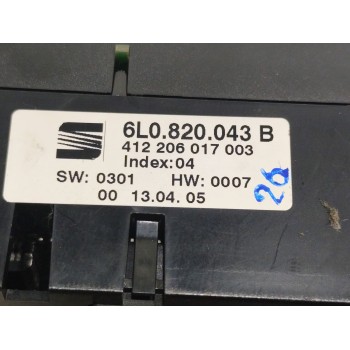 Recambio de mando climatizador para seat ibiza (6l1) cool referencia OEM IAM 6L0820043B  