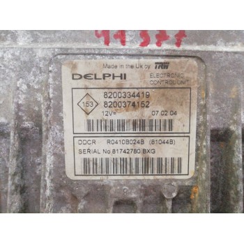 Recambio de centralita motor uce para renault megane ii berlina 5p authentique referencia OEM IAM 8200334419 8200374152 R0410B02