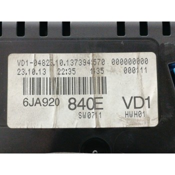 Recambio de cuadro instrumentos para seat toledo (kg3) reference referencia OEM IAM 6JA920840E  