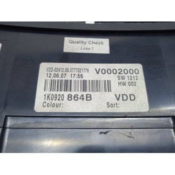 Recambio de cuadro instrumentos para volkswagen golf v berlina (1k1) highline referencia OEM IAM 1K0920864B  