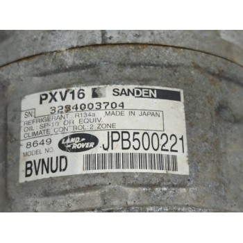 Recambio de compresor aire acondicionado para land rover range rover sport referencia OEM IAM JPB500221  
