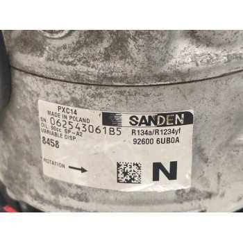 Recambio de compresor aire acondicionado para renault clio v business edition referencia OEM IAM 926006UB0A  