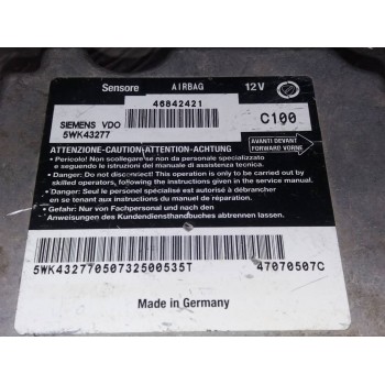 Recambio de centralita airbag para alfa romeo 147 (190) 1.9 jtd 150 q2 referencia OEM IAM 46842421 5WK43277 