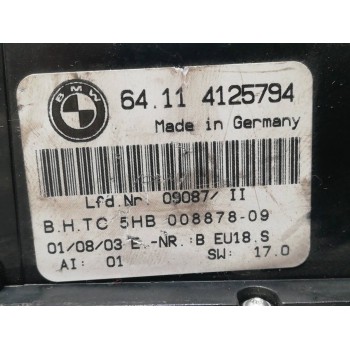 Recambio de mando climatizador para bmw serie 3 berlina (e46) 320d referencia OEM IAM 64114125794 5HB00887809 