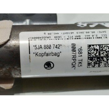 Recambio de airbag cortina delantero derecho para seat toledo (kg3) reference referencia OEM IAM 5JA880742  