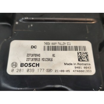 Recambio de centralita motor uce para renault clio v business edition referencia OEM IAM 0281039177  