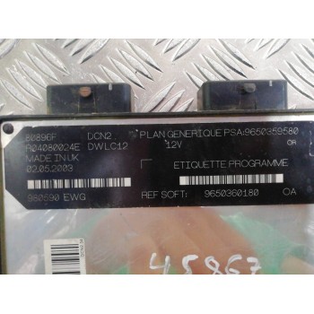 Recambio de centralita motor uce para citroën c15 rd familiale referencia OEM IAM 9650360180 9650359580 R04080024E