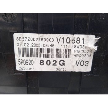 Recambio de cuadro instrumentos para seat altea (5p1) green referencia OEM IAM 5P0920802G  