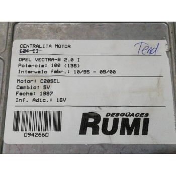 Recambio de centralita motor uce para opel vectra b berlina cd (1999) referencia OEM IAM 0281001335 90464735, 970310, 28SA3264 