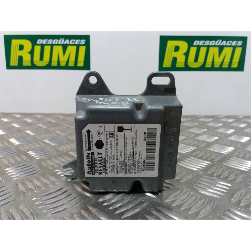 Recambio de centralita airbag para renault kangoo (f/kc0) rt pack aventure referencia OEM IAM 8200098402 600589600 