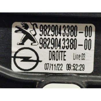 Recambio de elevalunas delantero derecho para opel corsa f e gs referencia OEM IAM 9829043380  