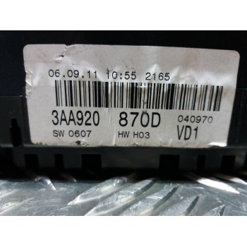 Recambio de cuadro instrumentos para volkswagen passat variant (365) edition bluemotion referencia OEM IAM A2C53219792  