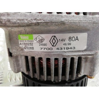 Recambio de alternador para renault megane i berlina hatchback (ba0) 1.9 dti alize referencia OEM IAM 7700431943  