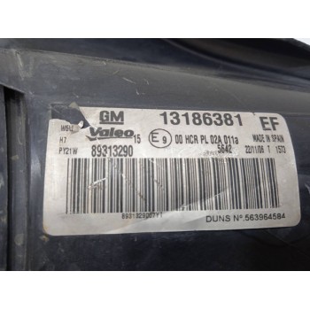Recambio de faro izquierdo para opel corsa d referencia OEM IAM 13186381  