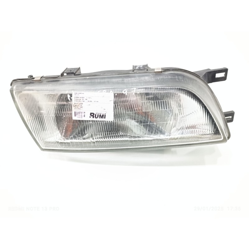 Recambio de faro derecho para nissan almera (n15) gx referencia OEM IAM   