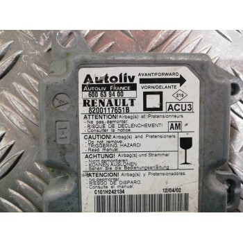 Recambio de centralita airbag para renault megane i fase 2 berlina (ba0) 1.4 e referencia OEM IAM 8200117651B 600639400 