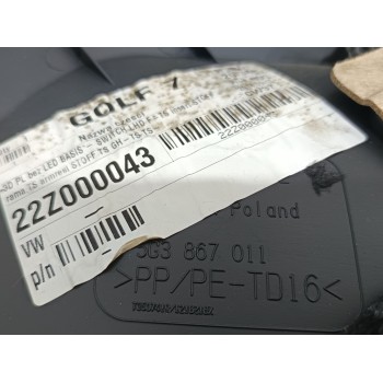 Recambio de guarnecido puerta delantera izquierda para volkswagen golf vii lim. advance bluemotion referencia OEM IAM 5G3867011 