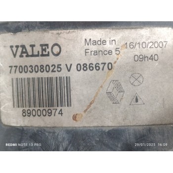 Recambio de faro derecho para renault kangoo (f/kc0) authentique referencia OEM IAM 7700308025  