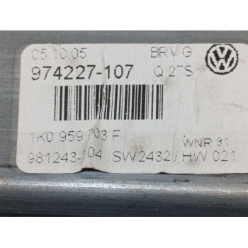 Recambio de elevalunas trasero izquierdo para volkswagen passat berlina (3c2) advance referencia OEM IAM 1K0959703F  