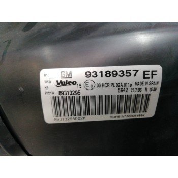 Recambio de faro izquierdo para opel corsa d cmon referencia OEM IAM 93189357 1216189 