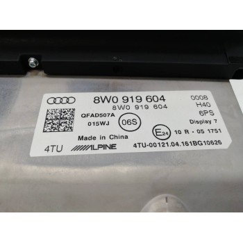 Recambio de pantalla multifuncion para audi a4 avant (8w5) básico referencia OEM IAM 8W0919604  