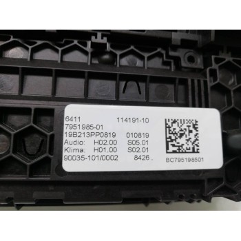 Recambio de mando climatizador para bmw serie x3 (g01) xdrive20d xline referencia OEM IAM 795198501 11419110 19B213PP0819