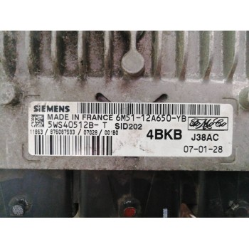 Recambio de centralita motor uce para ford focus berlina (cap) ambiente (d) referencia OEM IAM 6M5112A650YB 5WS40512BT 