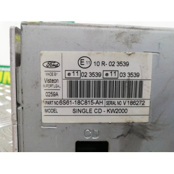 Recambio de sistema audio / radio cd para ford focus berlina (cap) ambiente (d) referencia OEM IAM 6S6118C815AH 10R023539 