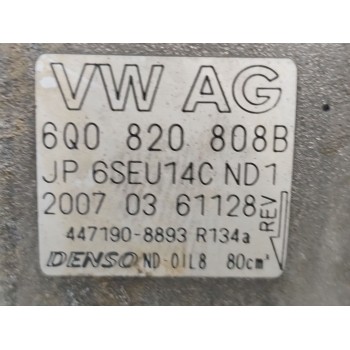 Recambio de compresor aire acondicionado para seat ibiza (6l1) reference referencia OEM IAM 6Q0820808B  