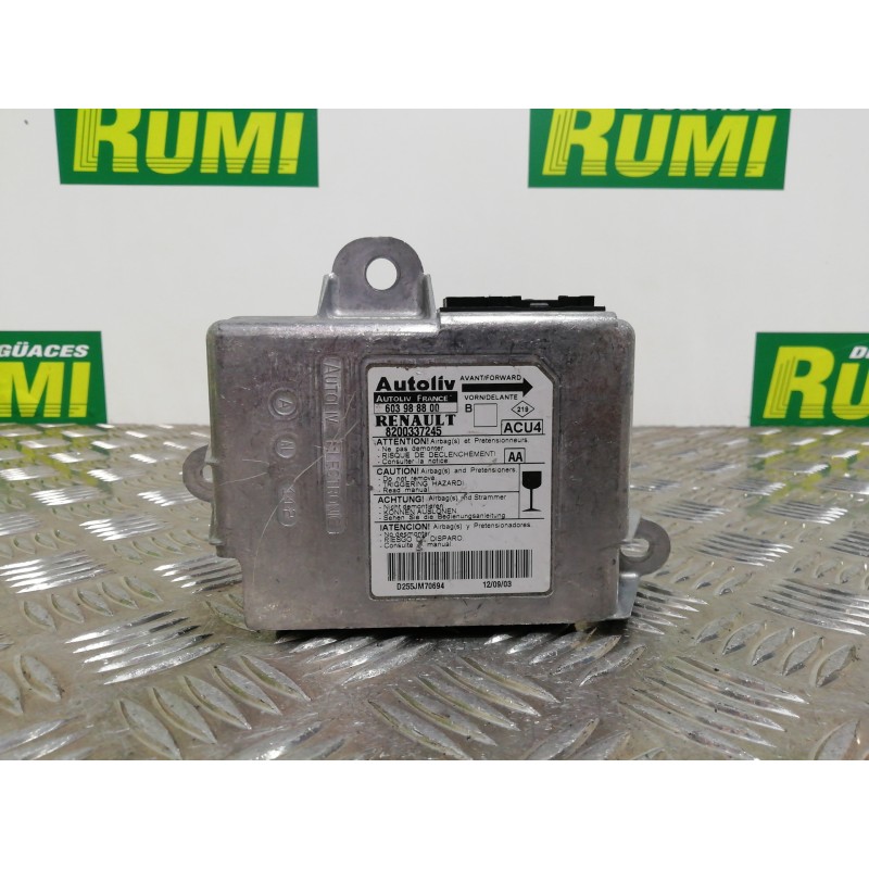 Recambio de centralita airbag para renault megane ii berlina 5p authentique referencia OEM IAM 8200337245 603988800 