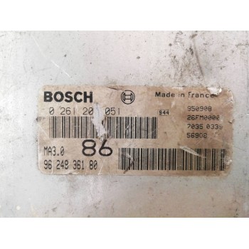 Recambio de centralita motor uce para citroën saxo 1.1 sx referencia OEM IAM 9624936180 0261204051 